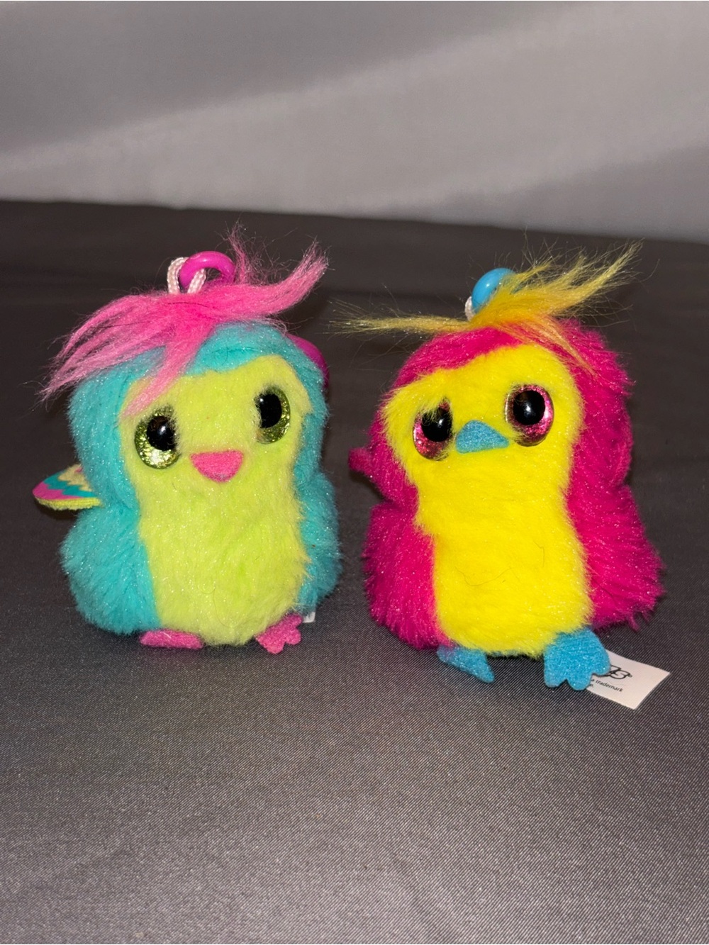 Lot Of 2 Hatchimals Mystery Minis Mini Plush Hanger Keychain Penguala EUC